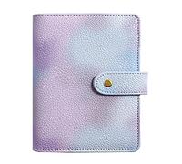 NectaRoy A7 Binder, Money Saving Wallet Binder Case, Silver 6 Ring Binder, Cash Stuffing Binder Notebook Personal Planner, Money Organiser Binder for Work and Travel, 4.6" x 5.7"