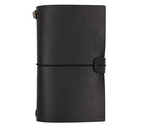 NectaRoy Retro Vintage Refillable Leather Notebook with Lined and Blank Inserts, Travelers Journals Diary Notepad,12x20cm