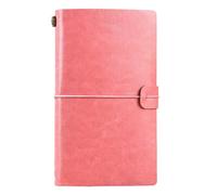 NectaRoy Retro Vintage Refillable Leather Notebook with Lined and Blank Inserts, Travelers Journals Diary Notepad,12x20cm