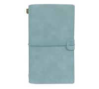 NectaRoy Retro Vintage Refillable Leather Notebook with Lined and Blank Inserts, Travelers Journals Diary Notepad,12x20cm