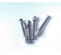 Nectite Guitar Neck Screws & Threaded Inserts - Hex/Allen - for Fender Stratocaster & Telecaster - M4, 45 mm (Set of 4 with Mounting Tool)