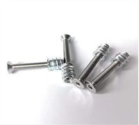 Nectite Guitar Neck Screws & Threaded Inserts - Hex/Allen - for Fender Stratocaster & Telecaster - M5, 35 mm Short (Set of 4 with Mounting Tool)