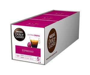 Nectra Nescafé Dolce Gusto Espresso, 16 Capsules (48 Servings, Pack Of 3, Total 48 Capsules)