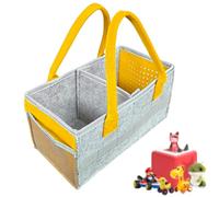 NECXON Carry Case Box Carry Case Box Storage Carrier with Handle & Side Net Pocket Carrying Bag for Starter Set Accessories Figures Christmas Gifts (Yellow)