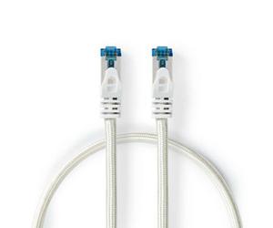 Ned-Nedis 2M Cat6A 10Gbps Braided Pro Network Ethernet Lan Cable S/ftp Rj45 Male To Rj45 Male - Silver