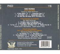 NED ROREM: WAR SCENES; FIVE SONGS; FOUR DIALOGUES FOR TWO VOICES & TWO PIANOS NE