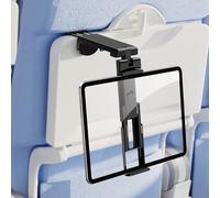 nediea Airplane Essential Tablet Holder for Travel, Universal Handfree Tablet Mount with 360 Degree Rotation, Travel Must Haves Tablet Stand for Plane Tray Table, Home, Kitchen, Office, Outdoor