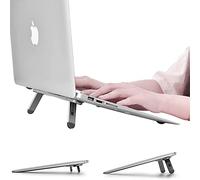 nediea Laptop Stand for Desk Mount, Laptop Cooling Stand, Keyboard Riser Feet, Ergonomic Laptops Elevator for Desk, Compatible with MacBook Air Pro, Dell, HP, Lenovo More 10-15.6” Laptops