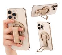 nediea Magnetic Phone Ring Holder, PU Leather Strap for Pain-Free Grip