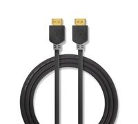 Nedis 0.5M Short High Speed Hdmi Cable With Ethernet 4K, Arc, 18 Gbps - Black