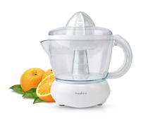 Nedis Electric Citrus Press Juicer, 0.7L, 25W Motor, With Bi-Directional Twist, 2 X Interchangeable Cones, And Easy Pour Spout