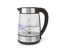 Nedis 1.7L Rotary Glass Electric Kettle with Temperature Indicator