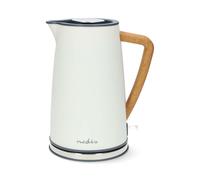 Nedis 1.7L Soft Touch Electric Kettle 2200W with Strix Controller, White