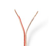 Nedis 100M Bi-Wire Audio Speaker Cable 2 X 1.50 mm Cca, Transparent