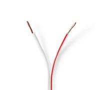 Nedis 100M Bi-Wire Audio Speaker Cable 2 X 1.50 mm Cca, White