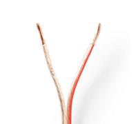Nedis 100M Bi-Wire Audio Speaker Cable 2 X 2.50 mm Cca, Transparent