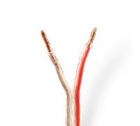 Nedis 100M Bi-Wire Audio Speaker Cable 2 X 4.00 mm Cca, Transparent