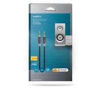 Nedis 10m Stereo AUX Stereo Audio Cable Lead 3.5mm Jack Male to Male Pure OFC
