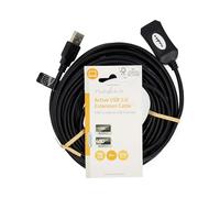 Nedis 10m USB 2.0 Active Extension Cable Lead A Male To A Female Shielded 28AWG