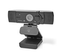 NEDIS 4K Webcam, 4K@30fps / Full HD@60fps, USB Wired, Privacy Cover, Auto Focus, Dual Mic, 120° Wide Angle, Plug & Play, Ideal for Streaming, Gaming & Work From Home Setup - Black