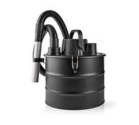 NEDIS 18L Ash Vacuum Cleaner, 16kPa Suction, 23cm Aluminium Tube, 1m Hose and HEPA Filter, for Fireplace, Stove, BBQ, Wood Burner