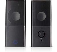 Nedis 18W 2.0 Gaming Speakers for PC & Laptop, USB & 3.5mm, Compact Stereo Soun