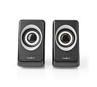 Nedis 18W PC Speakers, USB Powered, 2.0 Stereo Sound with 3.5mm Audio Connection