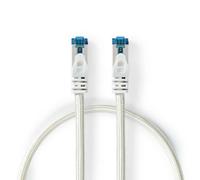 Nedis 1M Cat6A 10Gbps Braided Pro Network Ethernet Lan Cable S/ftp Rj45 Male To Rj45 Male - Grey