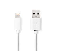 NEDIS 1m [MFi Certified] iPhone Charger Cable, Lightning to USB Cable Cor Fast Charging Phone Long Cable for iPhone13/12/12 mini/ 11/11Pro/Max/X/XS/XR/XS Max/8/7/6/iPad - White
