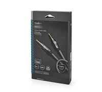 Nedis 1M Shielded Ofc 3.5mm Jack Plug Aux Cable Audio Lead To Headphone Mp3 Ipod Car