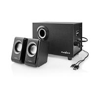 Nedis CSPR10021BK 2.1 Stereo PC Speaker System with Mini-Jack