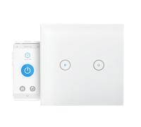 Nedis 2.4GHz Wi-Fi Smart Wall Switch, 300W, for Two Lamps, White