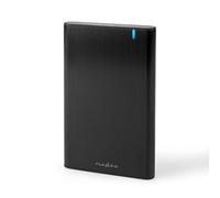 Nedis 2.5" HDD Enclosure, Portable SATA to USB 3.1 Gen1, Aluminium Screwless Case for SSD/HDD, Up to 5Gbps, USB-A & USB-C Cables