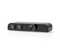Nedis 2 Way Audio Speaker Switch Loudspeaker Stereo Selector Amp Volume Control