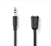 Nedis 20 cm stereo spilt jack audio splitter cable 2 output connectors