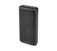NEDIS 20000mAh Power Bank, High-Speed 18W PD 2.0 Portable USB-C Battery Charger with Quick Charge, 2-Port, Overcharge Protection