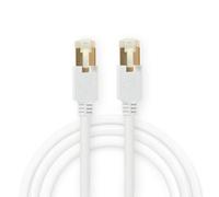 Nedis 2M Cat6 Pro Ethernet Network Cable S/ftp Lszh Rj45 Male To Rj45 Male - White