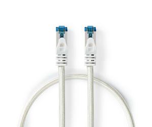 Nedis 2m CAT6a Braided Network Cable S/FTP 10 Gbps Snagless Silver