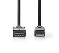Nedis 2M High Speed Hdmi To Hdmi Mini Cable With Ethernet 4K For Camcorders Etc - Black