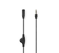 Nedis 3.5 mm stereo audio jack extension cable 1 m with volume control