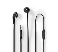 Nedis 3.5mm Wired Earphones with Microphone and Volume Control 1.2m