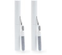 Nedis 3-in-1 Headphone Pro Cleaning Pen Kit, Multifunctional with Sponge, Brush & Metal Tip, for In-Ear Earphones & Earbuds, Phones, Electronics and More (Pack of 2)
