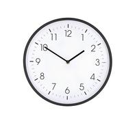 Nedis 30 cm Wall Clock Silent Movement Lightweight Frame, White /