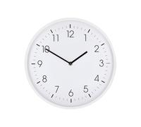 Nedis 30 cm Wall Clock Silent Movement Lightweight Frame, White