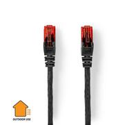 Nedis 30M External Outdoor Network Ethernet Cable Lead Cat6 U/utp Cca - Black