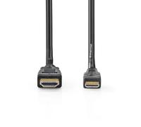 NEDIS 3m High Speed HDMI Cable with Ethernet - HDMI Male - HDMI Mini Connector - 4K @ 30Hz - 10.2 Gbps - Black