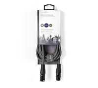 Nedis 3m OnStage Balanced XLR Cable XLR 3-Pin Male to XLR 3-Pin Female