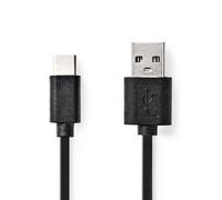 Nedis 3M Usb Cable Usb-A Male To Usb-C Male Data / Charge 15W - Black