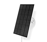 Nedis 3W Solar Panel for Security Camera with DC 5V Outdoor Rechargeable Battery Camera, Solar Panels with USB-C Port, Adjustable Security Mount, IP65 Waterproof, 3m Cable