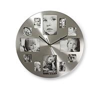 Nedis Wall Clock, Silver, Large
